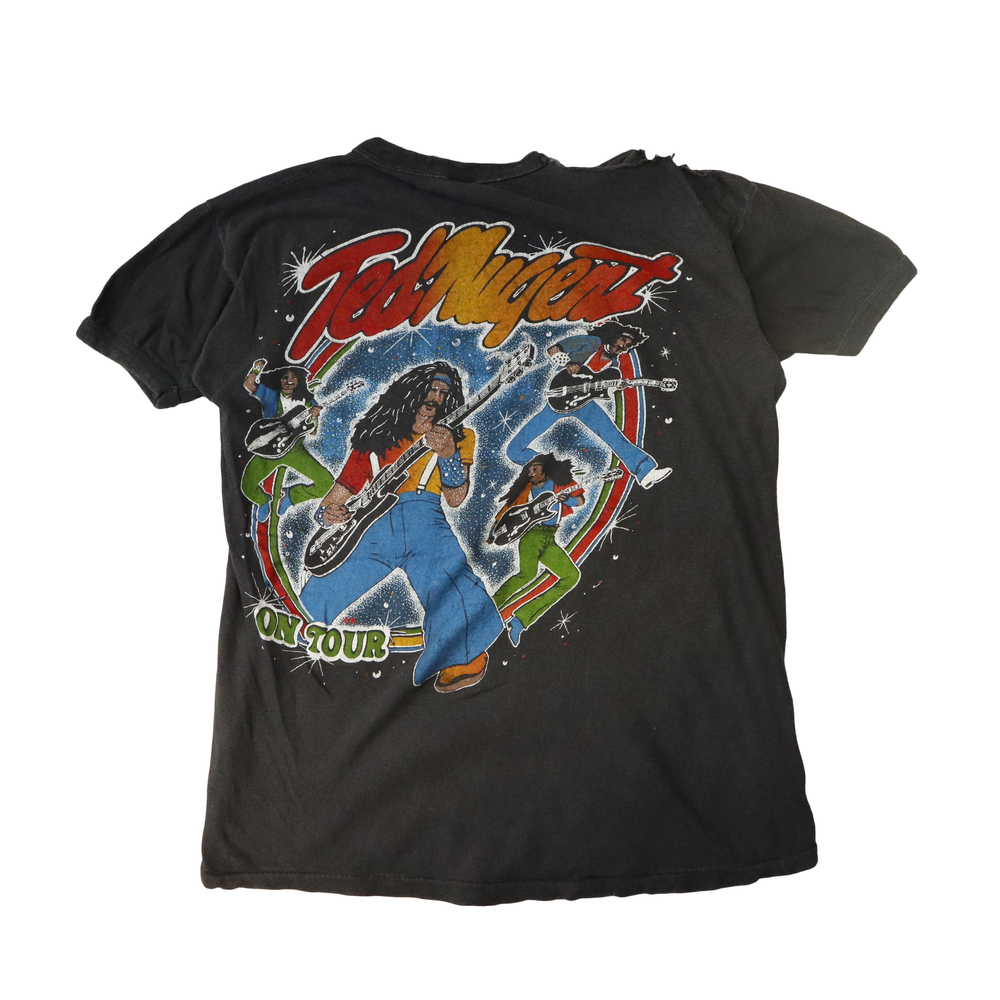 Vintage 80s Ted Nugent Legend Valley Jam Graphic T-Shirt Size M - Picture 6 of 8